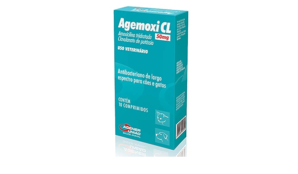 AGEMOXI CL 50 MG C/10COMP