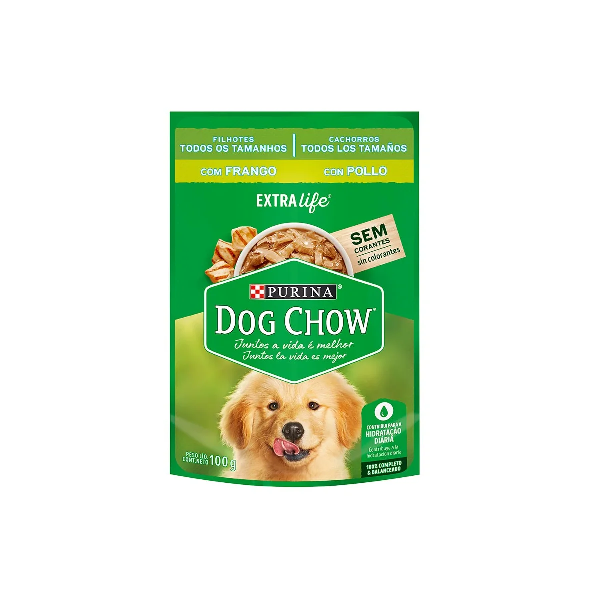 DOG CHOW FILHOTES SACHE FRANGO MOLHO 100GBR